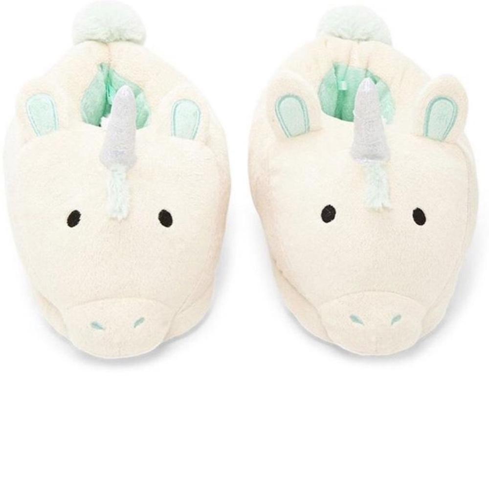 Forever 21 Plush Unicorn Slippers Large